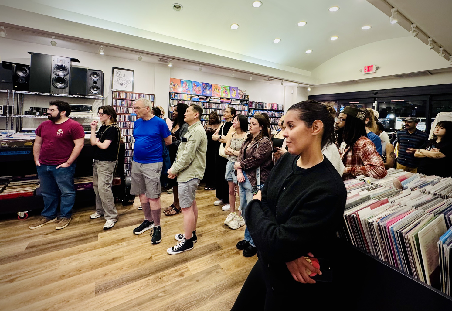 Customers at Village Vinyl & Hi-Fi