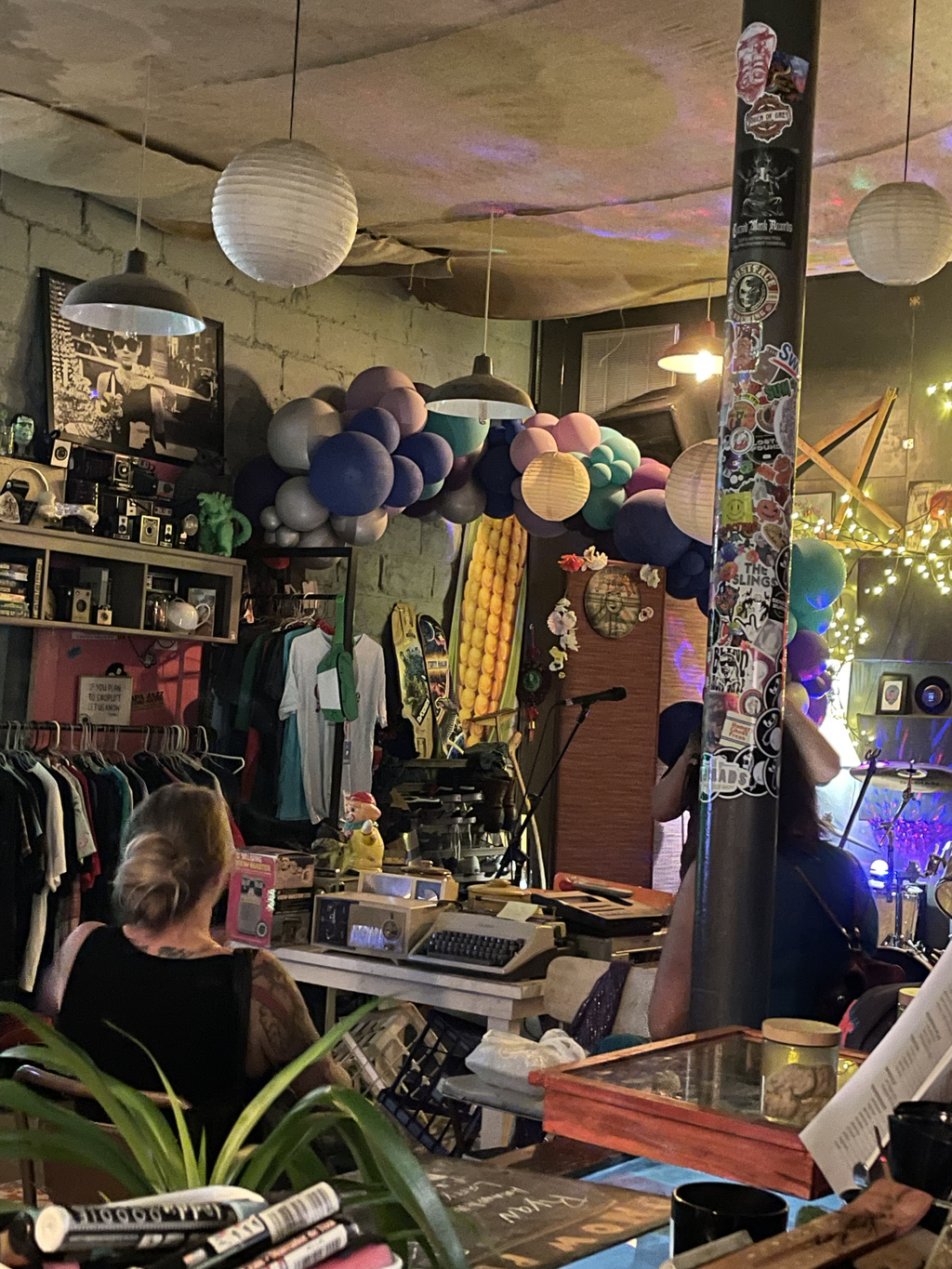 Listening area at Lost and Found