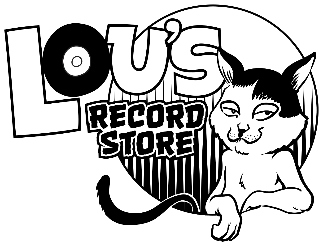 Lou's Record Store logo