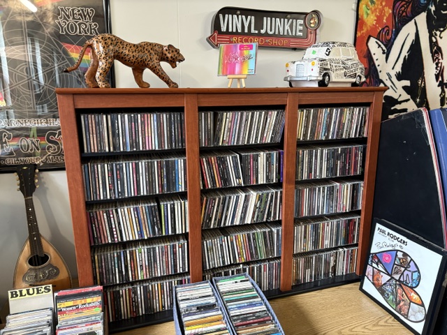 Vinyl shelves at Berkshirecat Records.