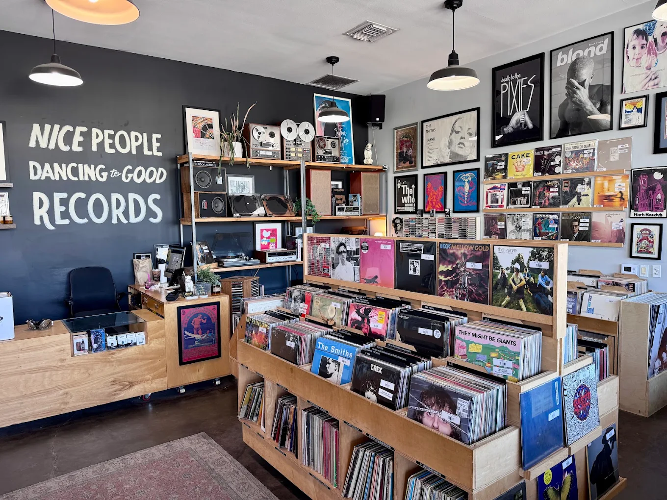 Interior of Analog Record Shop