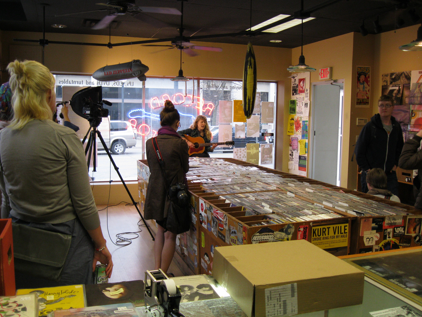 In-store performance at Record Collector
