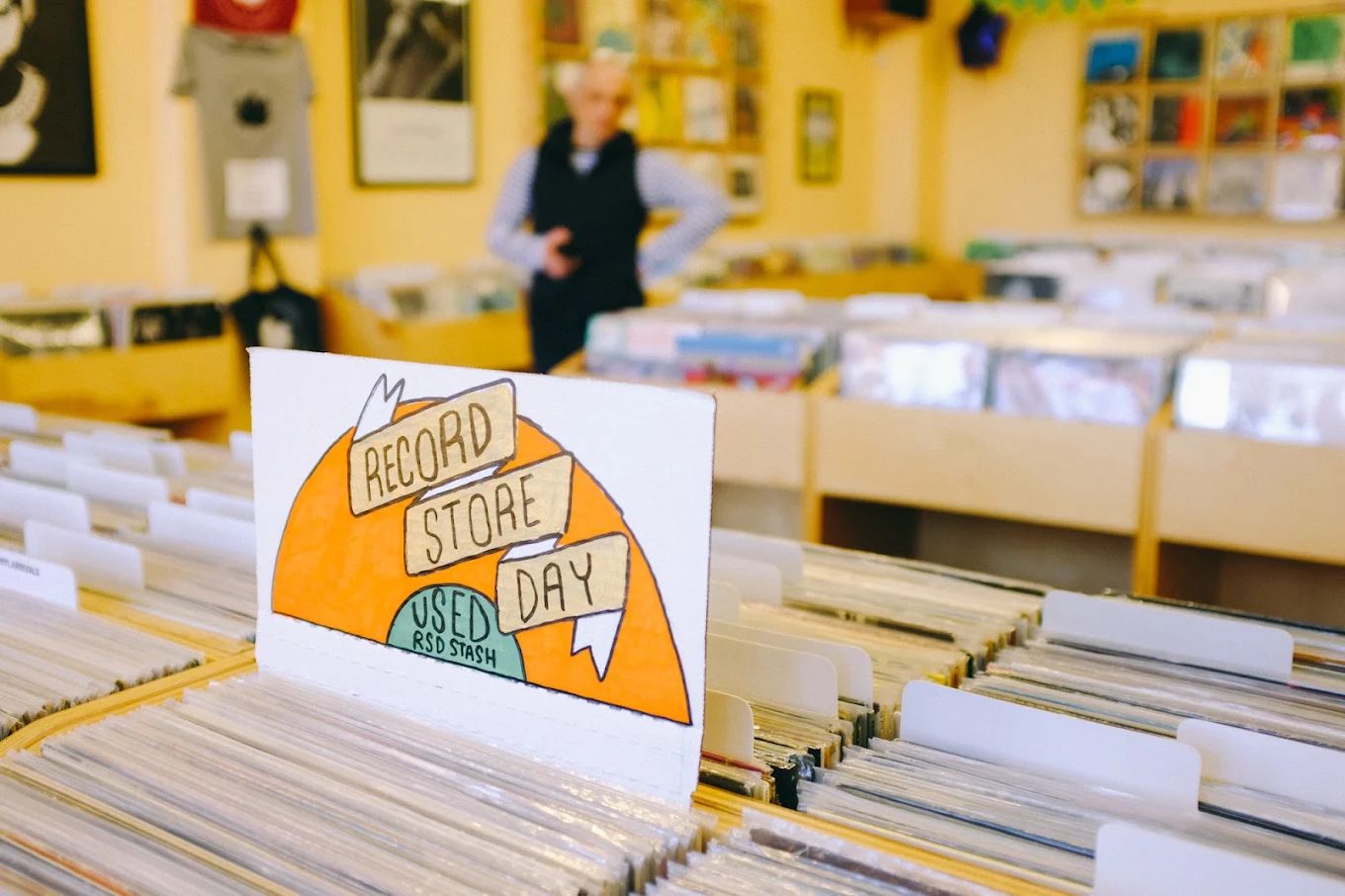 Used bins at Autumn Records