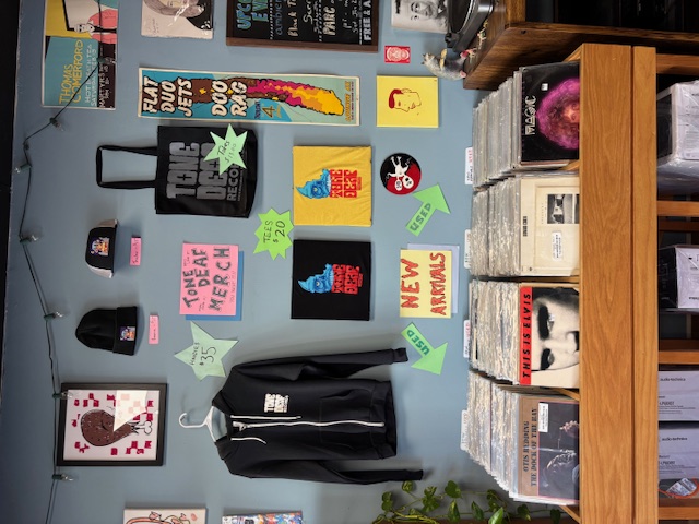 Counter area at Tone Deaf Records