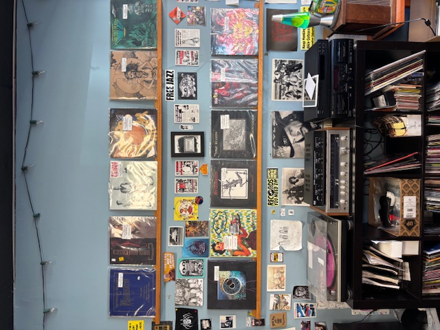 Record wall at Tone Deaf Records