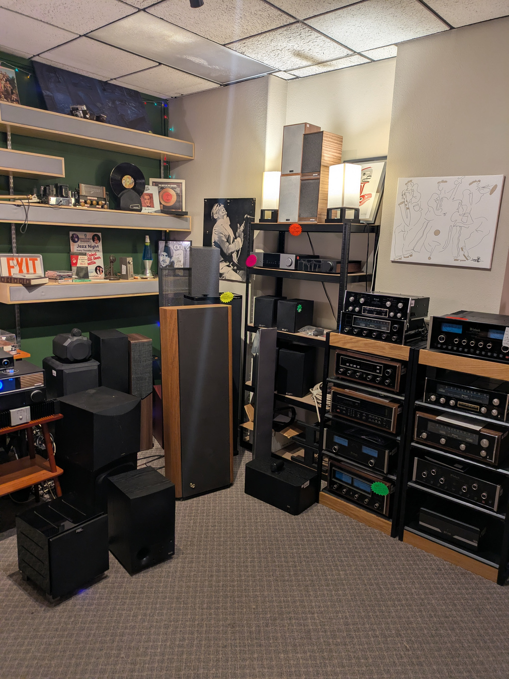 Audio gear at Turntables & Trails