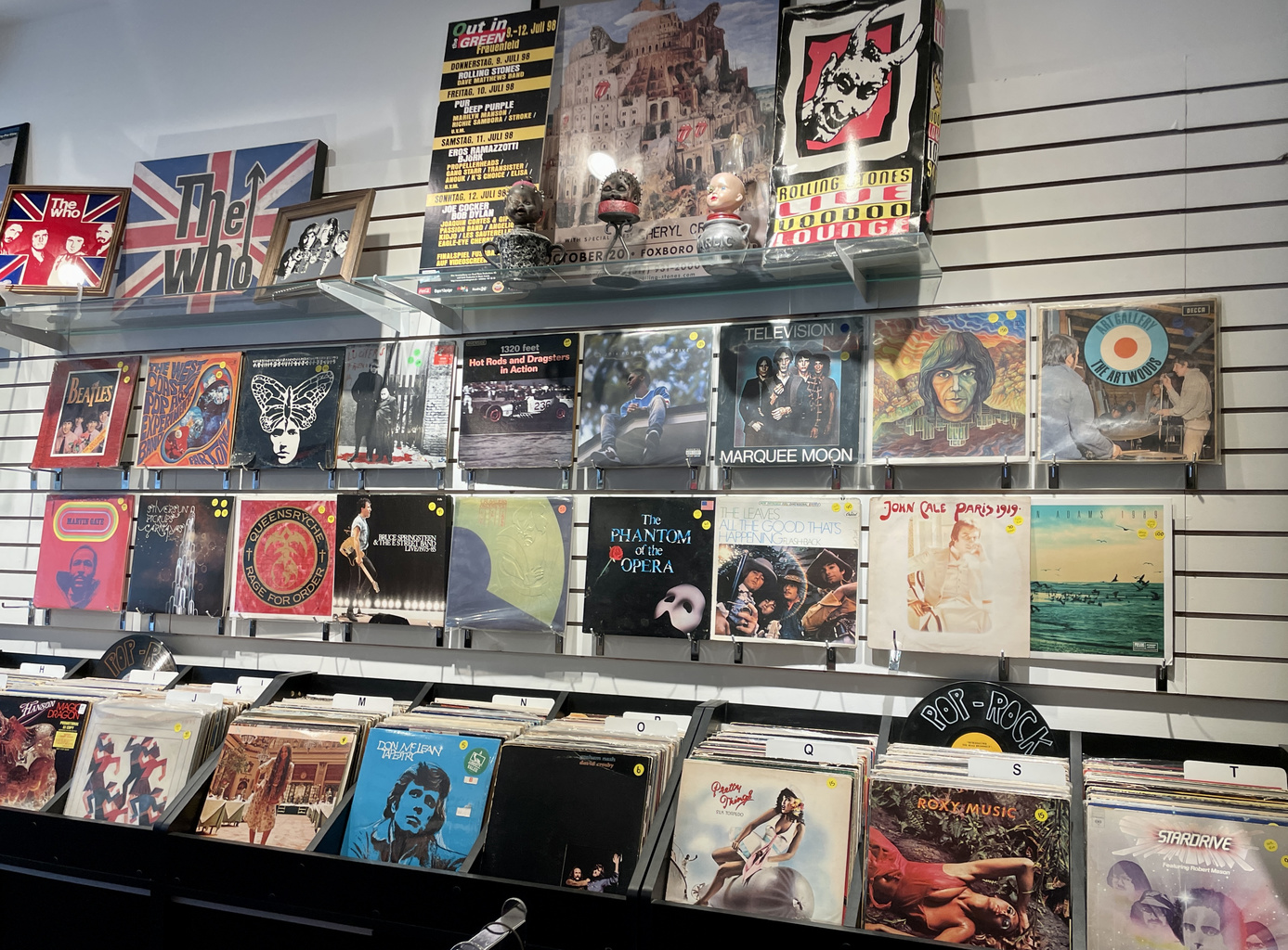 Vinyl Revival display wall