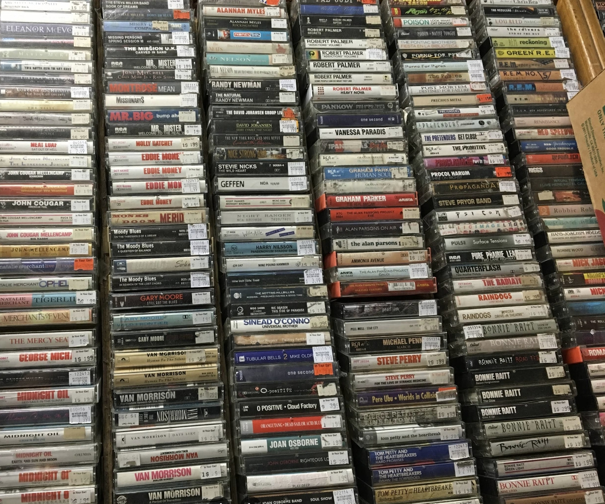 CD wall at In Your Ear
