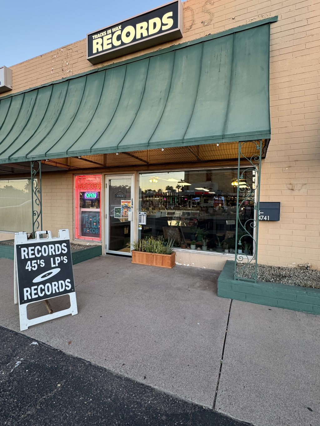 Storefront of Tracks In Wax Records