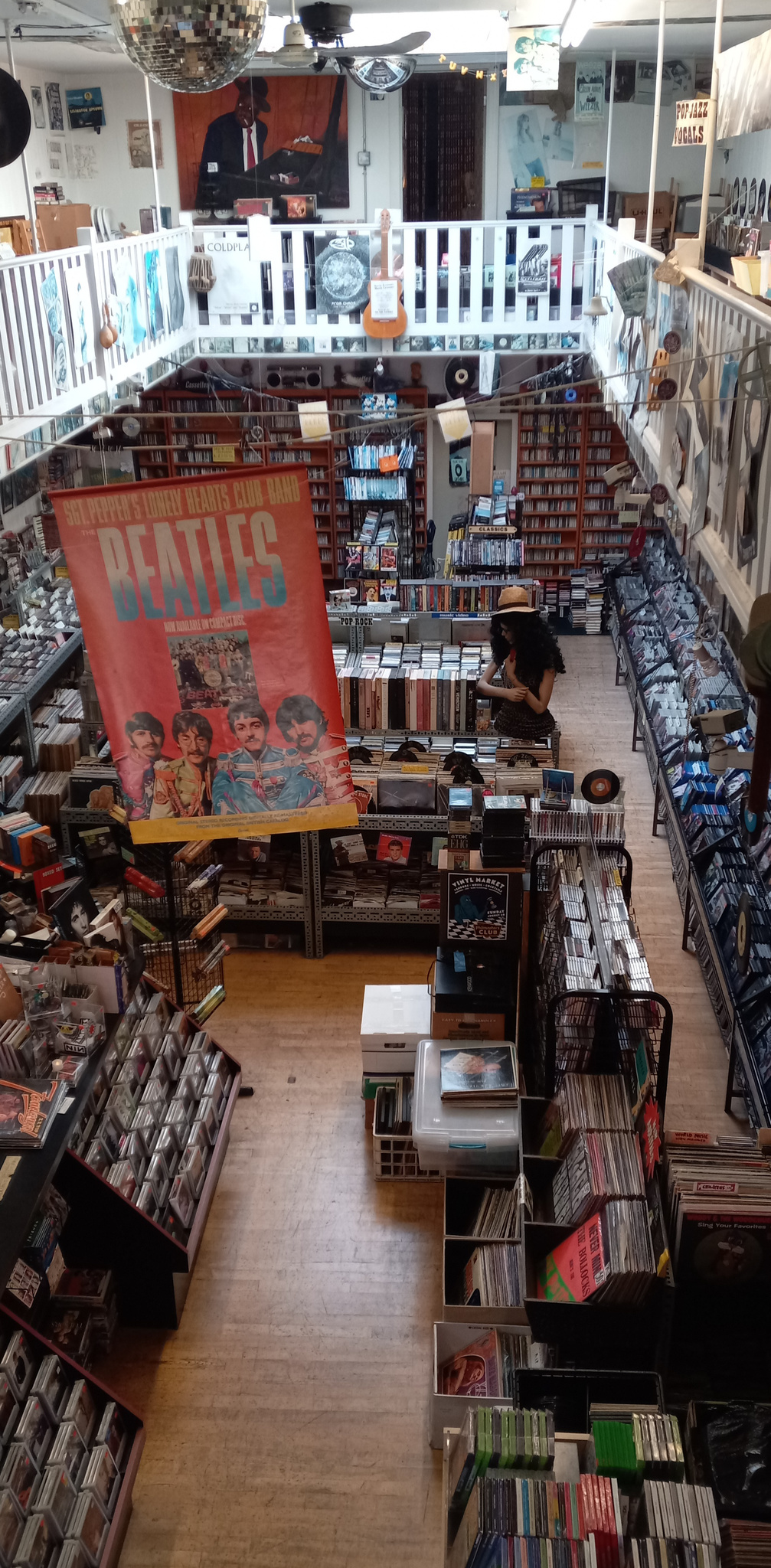 Two floors of records and media at The Music Store