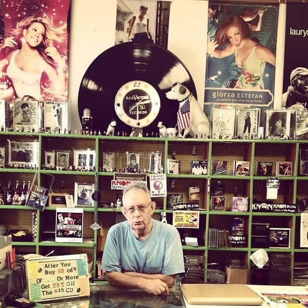 Inside Top Ten Records and Library.