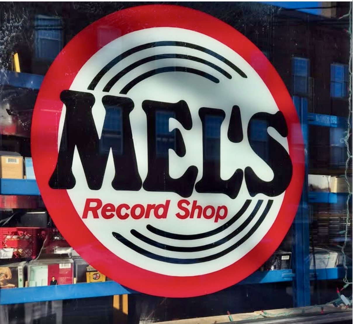 Mel's Record Shop sign