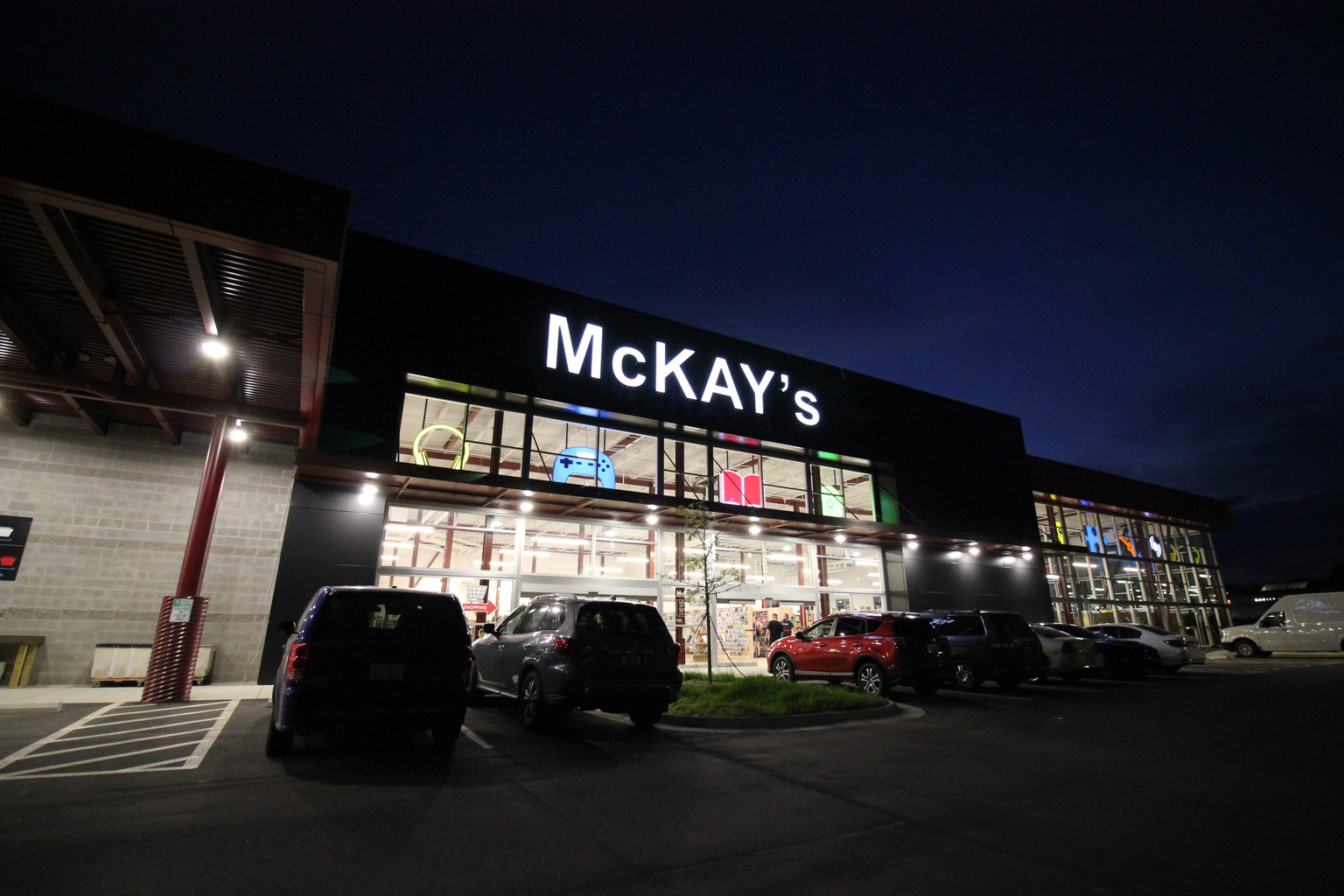 McKay's Mebane at night