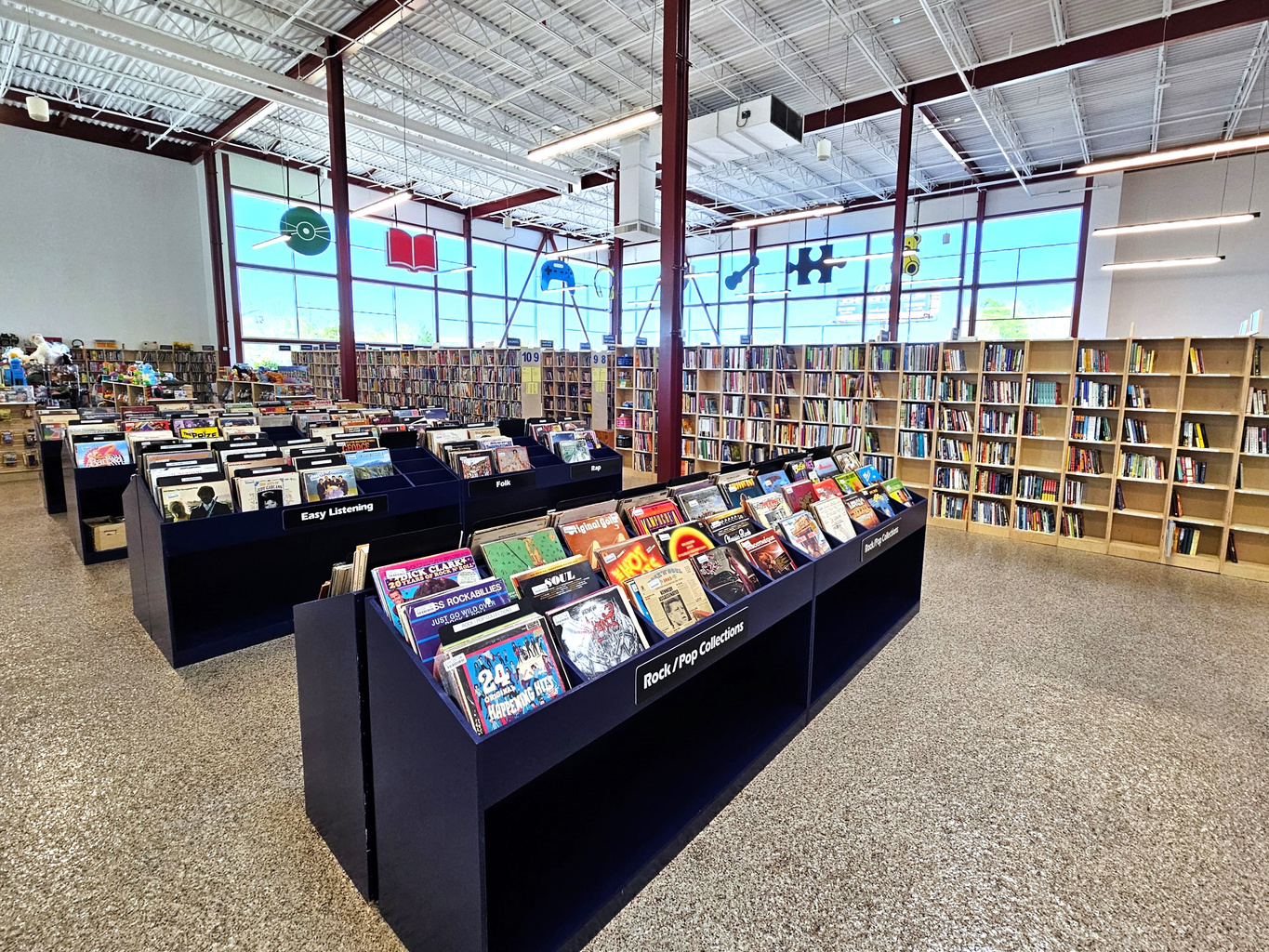 Vinyl section at McKay's Mebane
