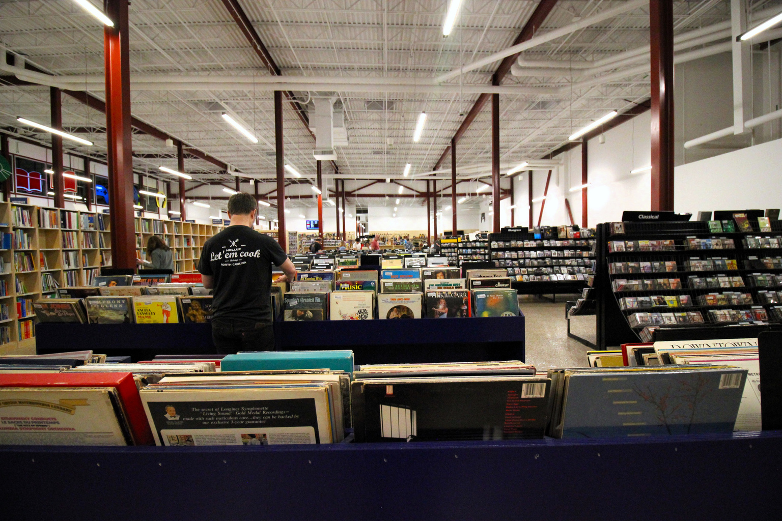 LP bins at McKay's Mebane