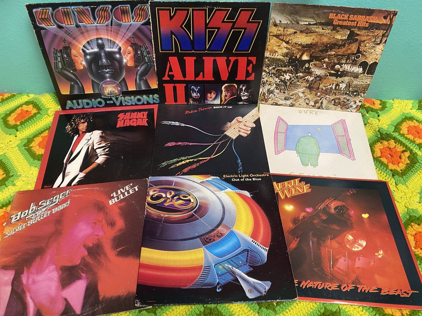 Classic rock records at Crescent Moon