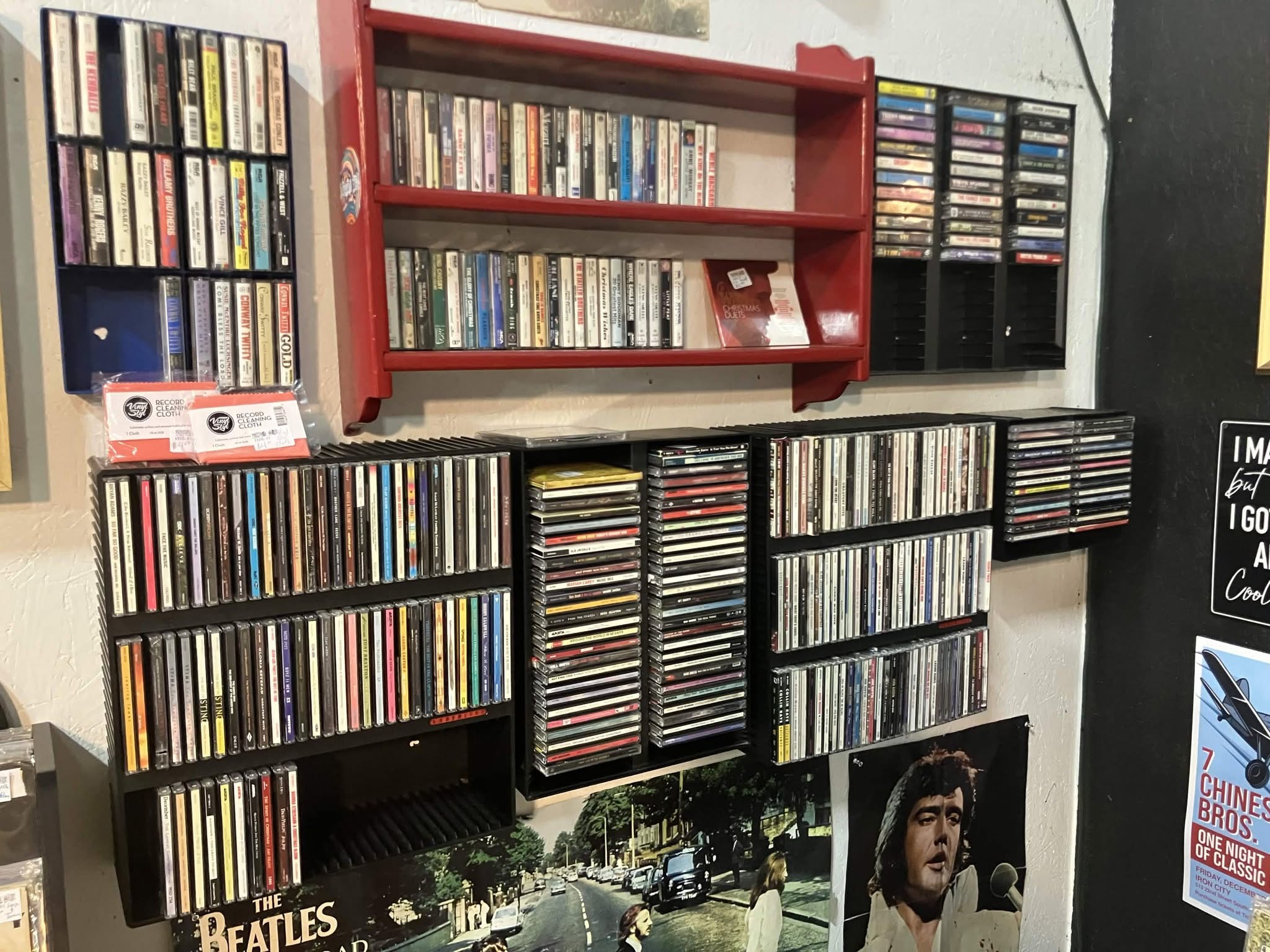 CDs and cassettes at Tailgate Music