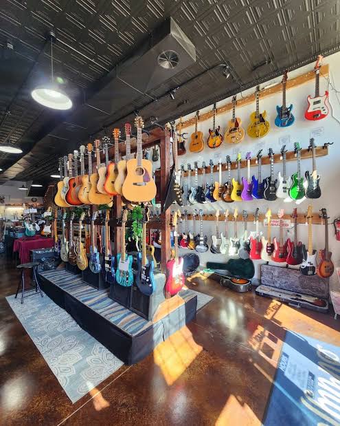 Jack's Guitarcheology shop interior