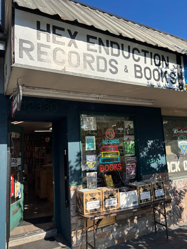 Hex Enduction Records and Books storefront