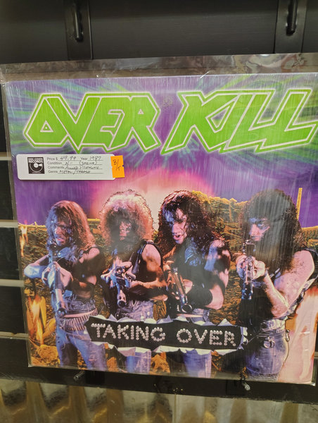 Overkill Taking Over on display at Disc-Cover Records