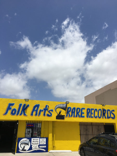 Folk Arts Rare Records storefront on University Avenue