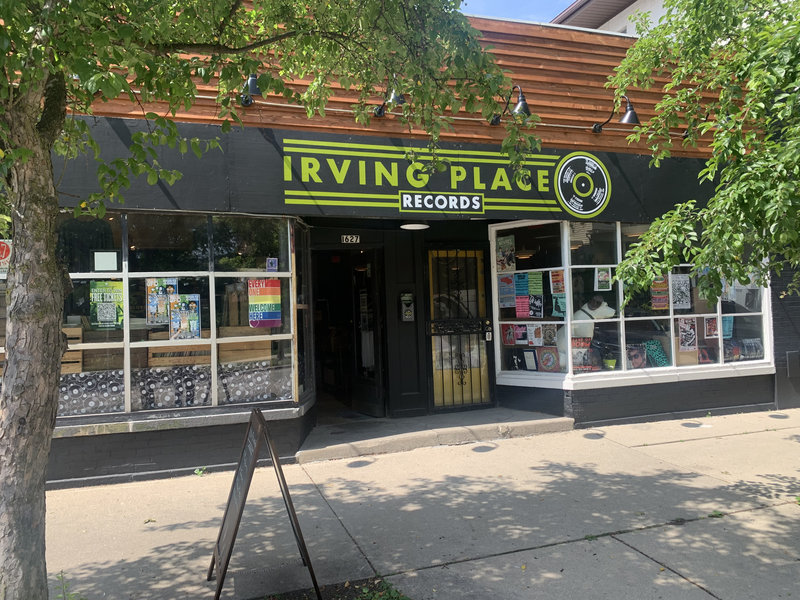 Irving Place Records storefront on Milwaukee's East Side