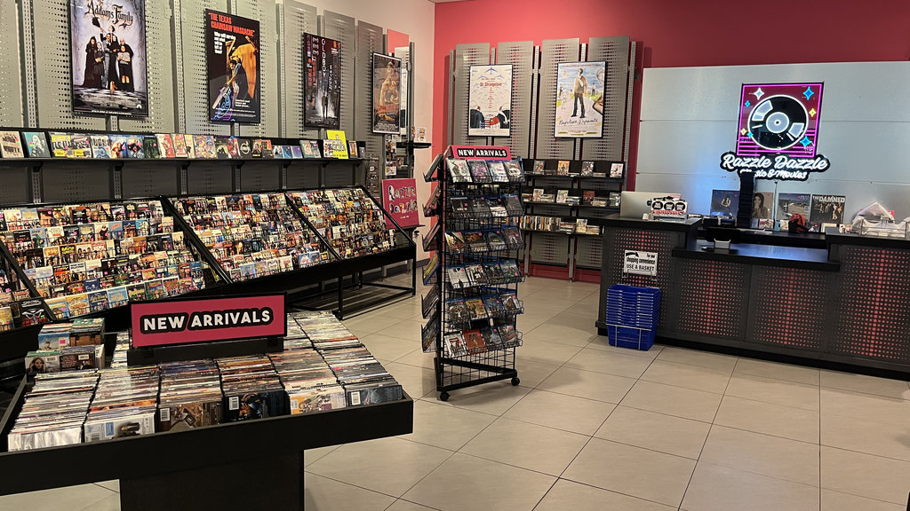 Razzle Dazzle counter and new arrivals display