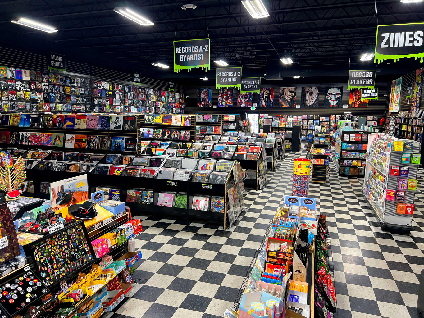 Third Eye Music and Video main store floor