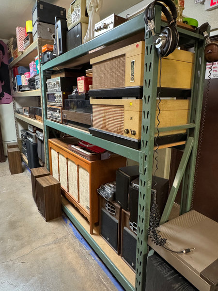 Vintage stereo and audio equipment at Uncle Aldo's Attic